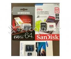 64gb Samsung Sandisk Kingston Original Memory Card Class 10