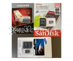 32gb Samsung Sandisk Kingston Original Memory Card Class 10