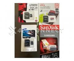 16gb Samsung Sandisk Kingston Original Memory Card Class 10