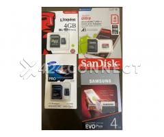 4gb Samsung Sandisk Kingston Original Memory Card Class 10