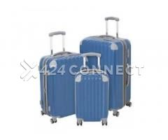 3 Set Traveling Bag Trolley Suitcase - Blue