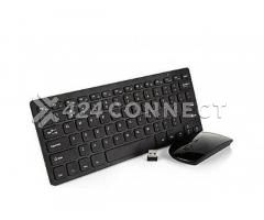 Mini Wireless Keyboard Mouse - Black