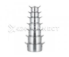7 Pieces Aluminum Cooking Set- Silver - Image 3/3