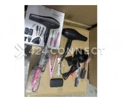 Waer Hair Dryer Hand Dryer Set With Accessories - Black