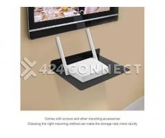 Glass Wall Mount Decoder Stand - Black