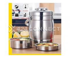 Stainless Food Flask Food Warmer - Silver