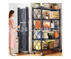 5 Tier Metal Storage Shelf - Black