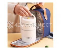 2Tier Insulated Food Flask Lunch Box- Multi