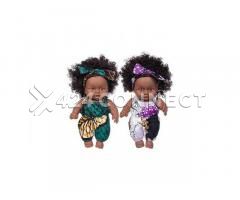 Beautiful Baby Girls doll - Black Multicolor
