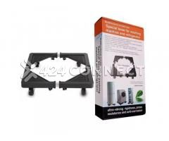 Refrigerator Stand Washing Machine Stand - Grey/Black