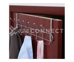 Multipurpose Wall Clothes and Bags Hanger - Silver