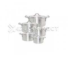 5 Pieces Aluminum Cooking Set - Silver - Image 3/4