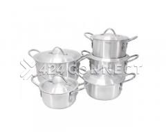 5 Pieces Aluminum Cooking Set - Silver - Image 4/4