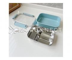 Food Warmer Lunch Box with Cutlery - Multicolor