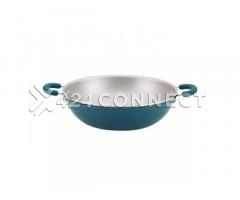 Wok Pan Deep Frying Pan With 2Handles - Multicolor