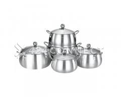 5 Piece Aluminum Cooking Set - Silver