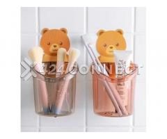 2Pieces Plastic Bathroom Cup Holder - Multicolor