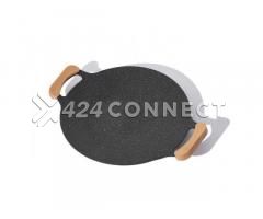 30cm Round Nonstick Grill Pan - Black