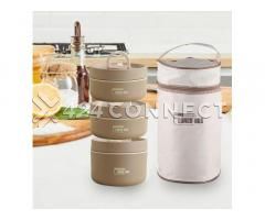 3 Pieces Lunch Box In A Bag - Brown - Image 3/3