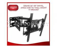 55" Full Motion TV Wall Bracket - Black