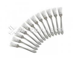 12 Pieces Heavy Stainless Steel Fork - Silver