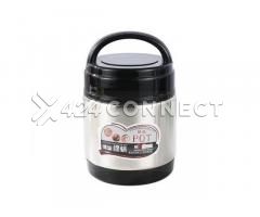 Food Flask Food Warmer - Silver/Black