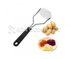 Stainless Steel Potato Masher - Silver
