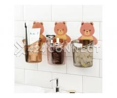 3Pieces Bathroom Cup Holder - Multicolor