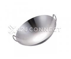 Deep Frying Pan With 2 Handles - Silver - Image 3/4