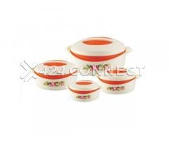 4Set Colourful Insulated Food Warmer - Multicolor