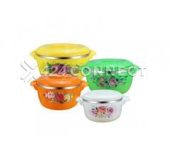 4Set Colourful Insulated Food Warmer - Multicolor