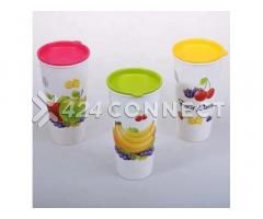 3Pcs Plastic Drinking Cups - Multicolor
