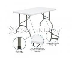6 Seater Foldable Table - White