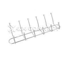 Multipurpose Wall Clothes and Bags Hanger - Silver