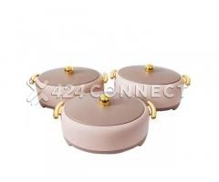 3Pcs Plastic Food Warmer Set- Multicolor