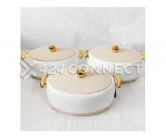 3Pcs Plastic Food Warmer Set- Multicolor