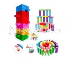 Wooden Tumbling Tower Game Jenga - Multicolor - Image 7/7
