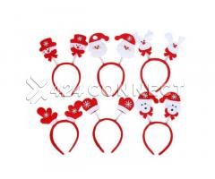 6Pieces Christmas Headbands - Multicolor