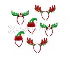 6Pieces Christmas Headbands - Multicolor