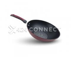 Nonstick Wok Pan With One Handle - Black
