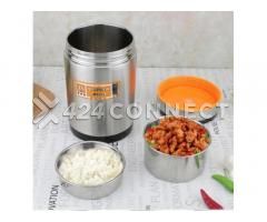 Stainless Steel Lunch Box - Silver