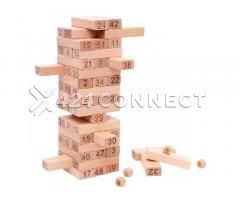 Wooden Tumbling Tower Game Jenga - Brown - Image 5/5