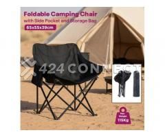 Foldable Camping Chair - Black - Image 4/4