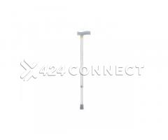 Height Adjustable Walking Stick - Silver