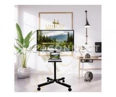 Movable Lockable Multipurpose Tv Stand - Black