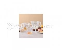 3 Pieces Plastic Measuring Cups - Transparent