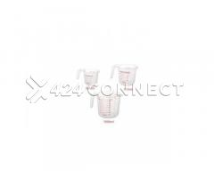3 Pieces Plastic Measuring Cups - Transparent