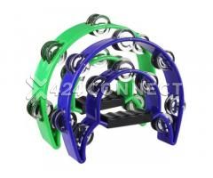 Double Row Tambourine 2Pack - Multicolor