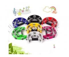Double Row Tambourine 2Pack - Multicolor - Image 3/3