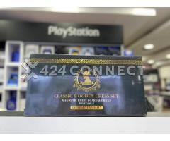 Magnetic Wooden Chess Set for Adults Kids 15'' Chess Board